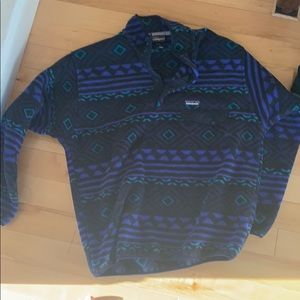 Patagonia light sinchilla fleece men’s Large